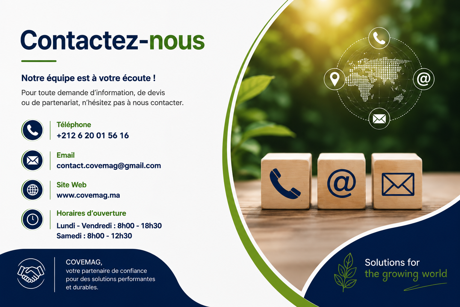 Contactez nous COVEMAG